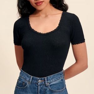Rouje Giulia top in black